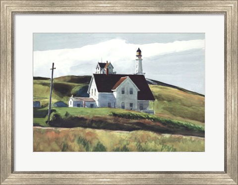 Framed Hill and Houses, Cape Elizabeth, Maine, 1927 Print