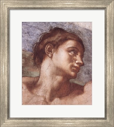 Framed Sistine Chapel Adam Print