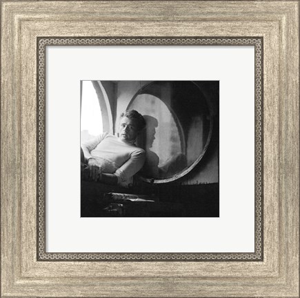 Framed James Dean, New York, c.1954 Print