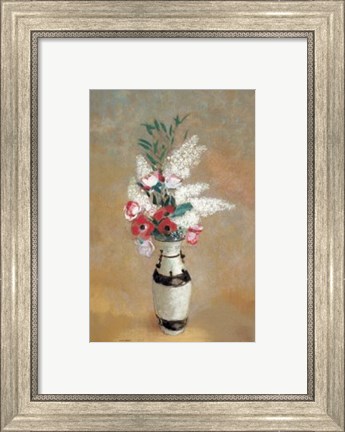 Framed Vase of Flowers, ca. 1912-14 Print