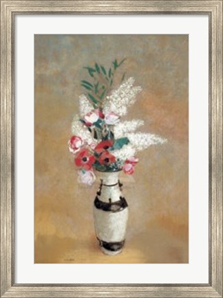 Framed Vase of Flowers, ca. 1912-14 Print