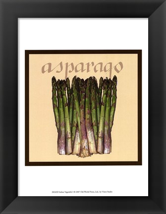 Framed Italian Vegetable I Print