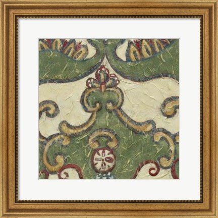 Framed Textured Tapestry II Print