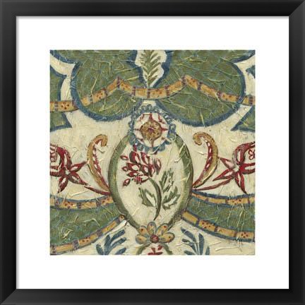 Framed Textured Tapestry III Print