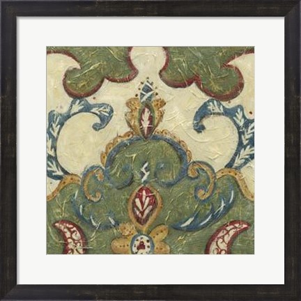 Framed Textured Tapestry IV Print