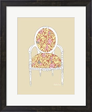 Framed Decorative Chair I Print