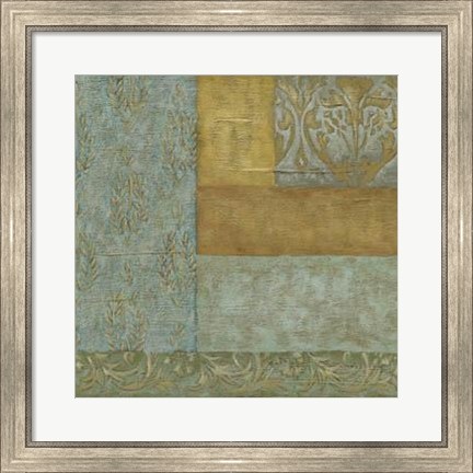 Framed Mediterranean Tapestry I Print