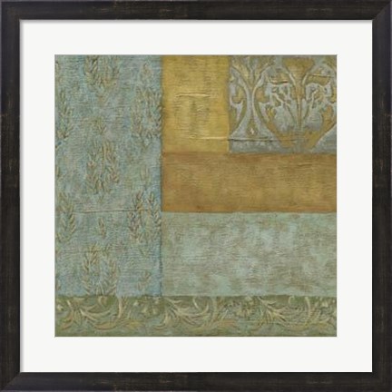 Framed Mediterranean Tapestry I Print