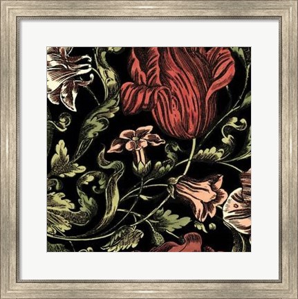 Framed Floral Fancy IV Print