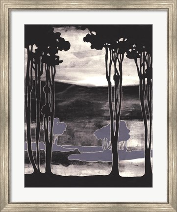 Framed Nouveau Landscape I Print