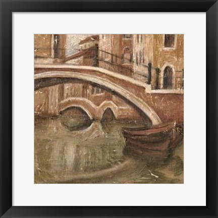 Framed Canal View I Print