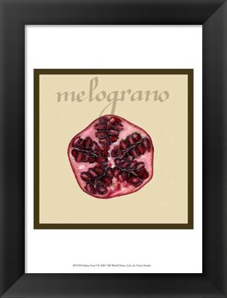 Framed Italian Fruit I Print