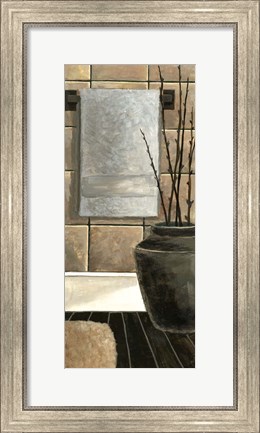 Framed Modern Bath Panel II Print