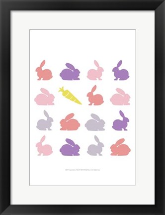 Framed Animal Sudoku in Pink II Print