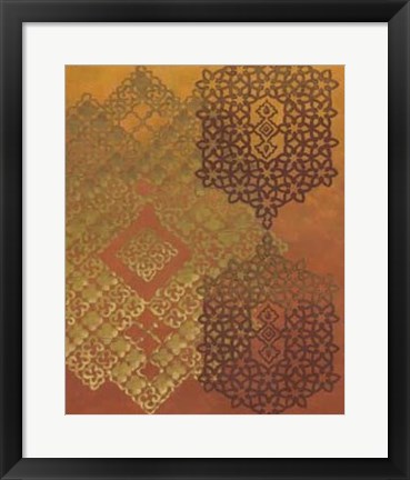 Framed Golden Henna II Print