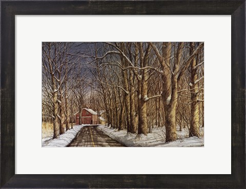 Framed Bend in the Road Print