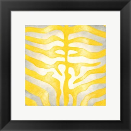Framed Vibrant Zebra IV Print