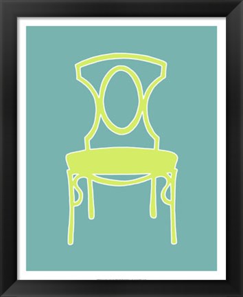 Framed Graphic Chair I Print
