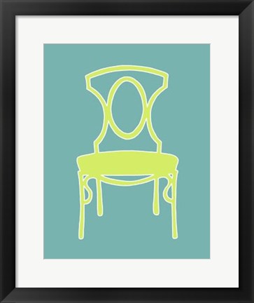 Framed Graphic Chair I Print