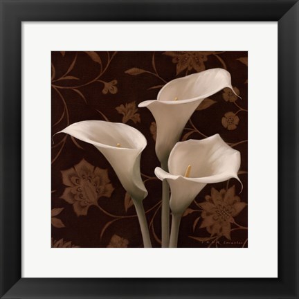 Framed Flores Elegante I Print
