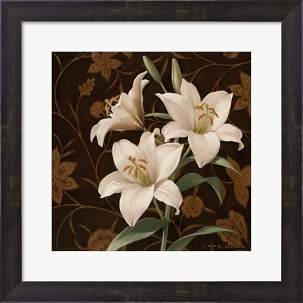 Framed Flores Elegante IV Print