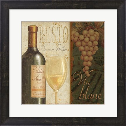 Framed Wine List II Print