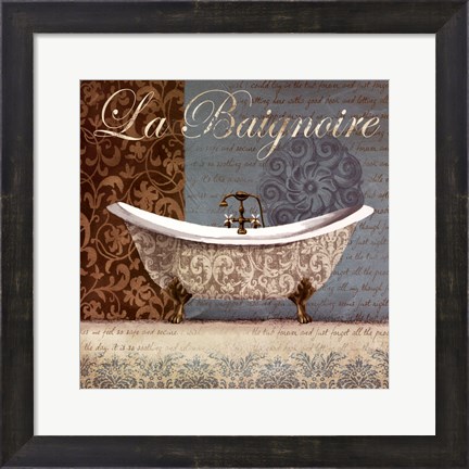 Framed La Baignoire Print