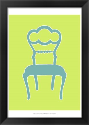 Framed Small Graphic Chair IV (U) Print