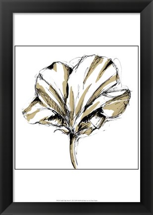 Framed Small Tulip Sketch IV Print