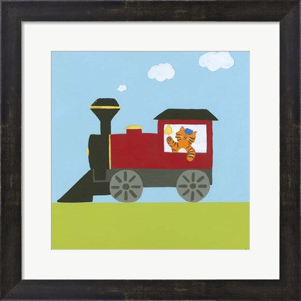Framed Circus Train I Print
