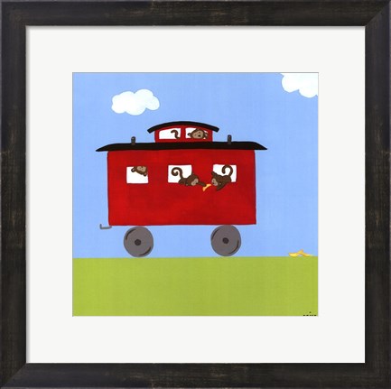 Framed Circus Train IV Print