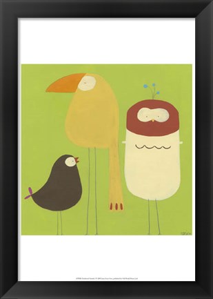 Framed Feathered Friends I Print