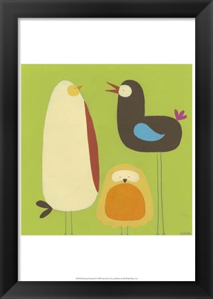 Framed Feathered Friends II Print