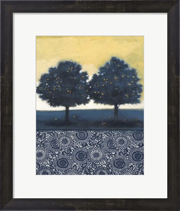 Framed Blue Lemon Tree II Print