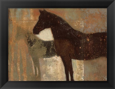 Framed Weathered Equine II Print