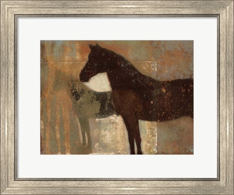 Framed Weathered Equine II Print