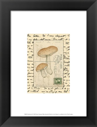 Framed Mushrooms II Print