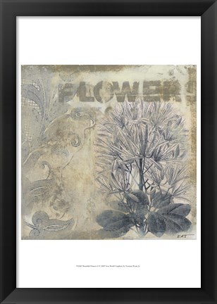 Framed Beautiful Flowers II Print