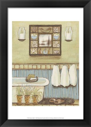 Framed Seabreeze Bath II Print