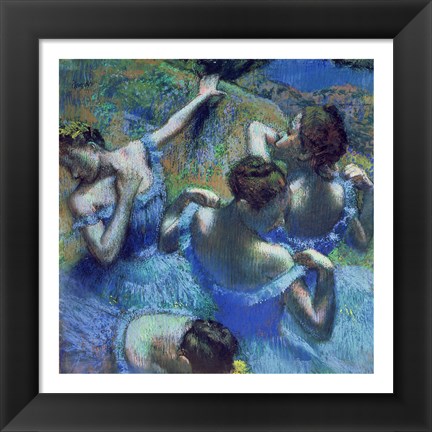 Framed Blue Dancers, c.1899 Print