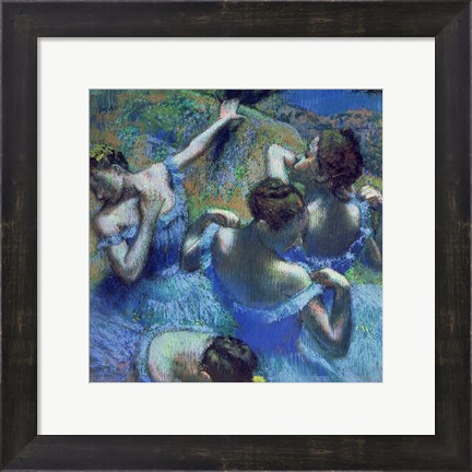 Framed Blue Dancers, c.1899 Print