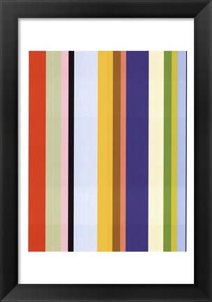 Framed Curry Stripe Print