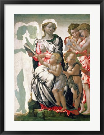 Framed Madonna and Child with St. John, c.1495 Print