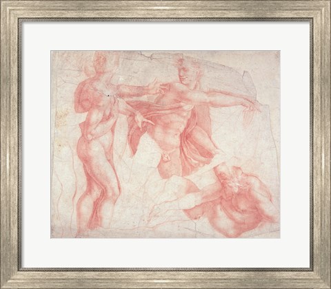 Framed Studies of Male Nudes Print