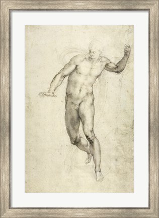 Framed Study for The Last Judgement Print
