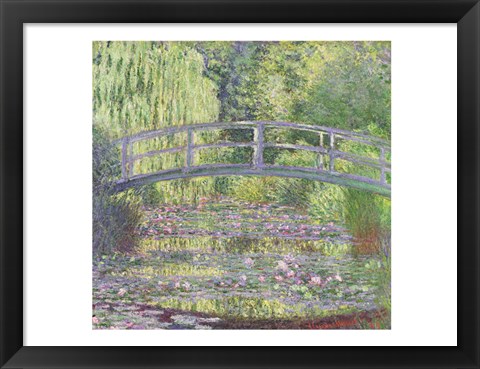Framed Waterlily Pond: Green Harmony, 1899 Print