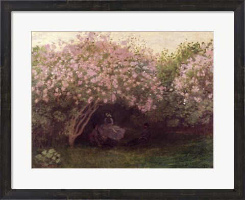 Framed Lilacs, Grey Weather, c.1872-73 Print