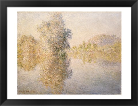 Framed Early Morning on the Seine at Giverny, 1893 Print