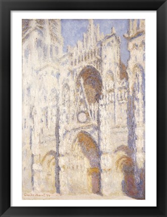 Framed Rouen Cathedral, Afternoon Print