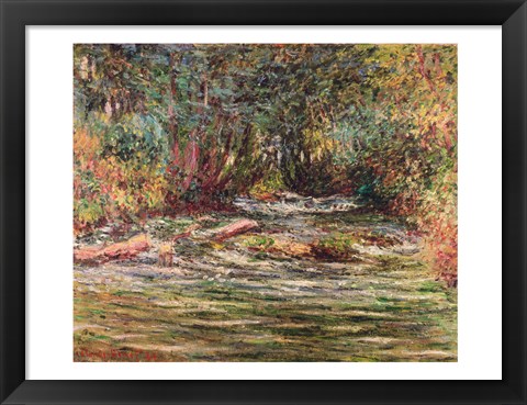 Framed River Epte at Giverny, 1884 Print